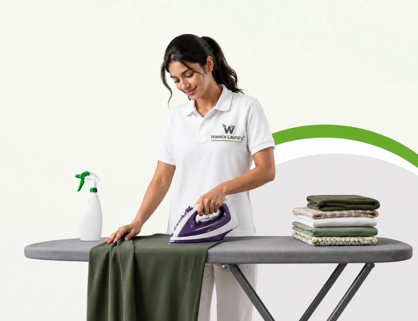 Professional starching service for crisp clothes, sharp collars, and long-lasting garment structure